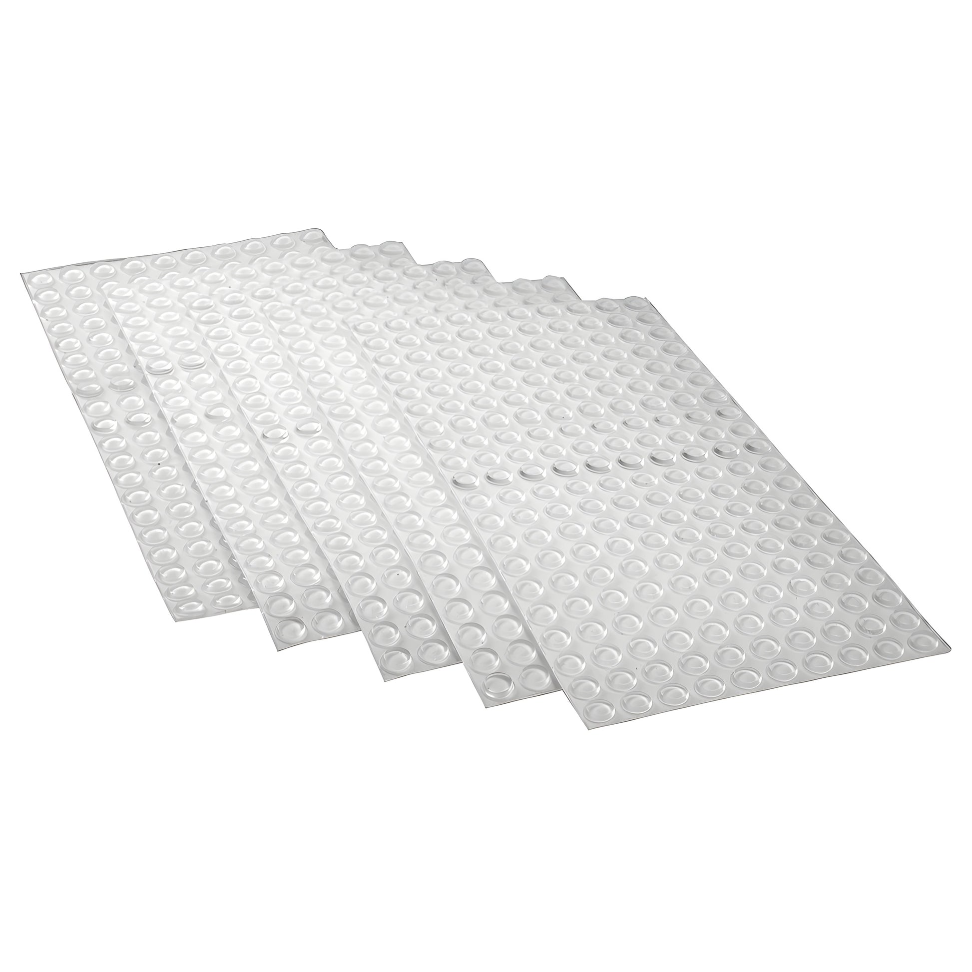 Clear round adhesive bump pad, 1/2 in x 1/8 in, low-profile protective spacer - CRL CB1PK