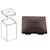 CRL 4x4 Matte Bronze Post Cap for Deck & Fence