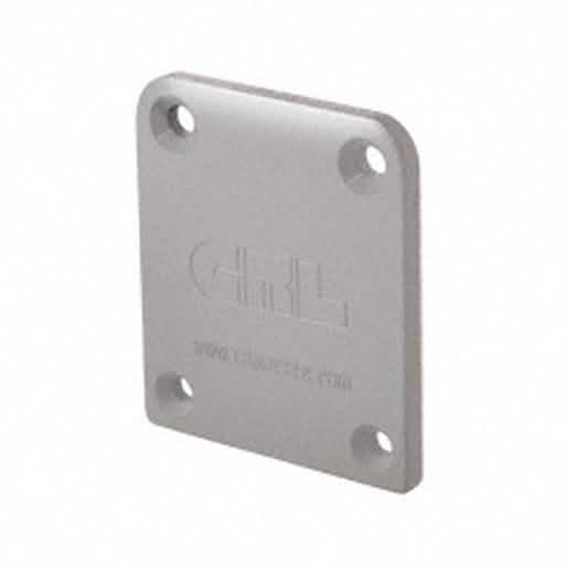 CRL Silver Metallic FB1 Series End Cap - Sleek design for glass railing systems.