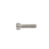 Stainless steel socket head cap screw (SKU: SHCS10X34), hex drive, threaded shank for glass railing base shoe
