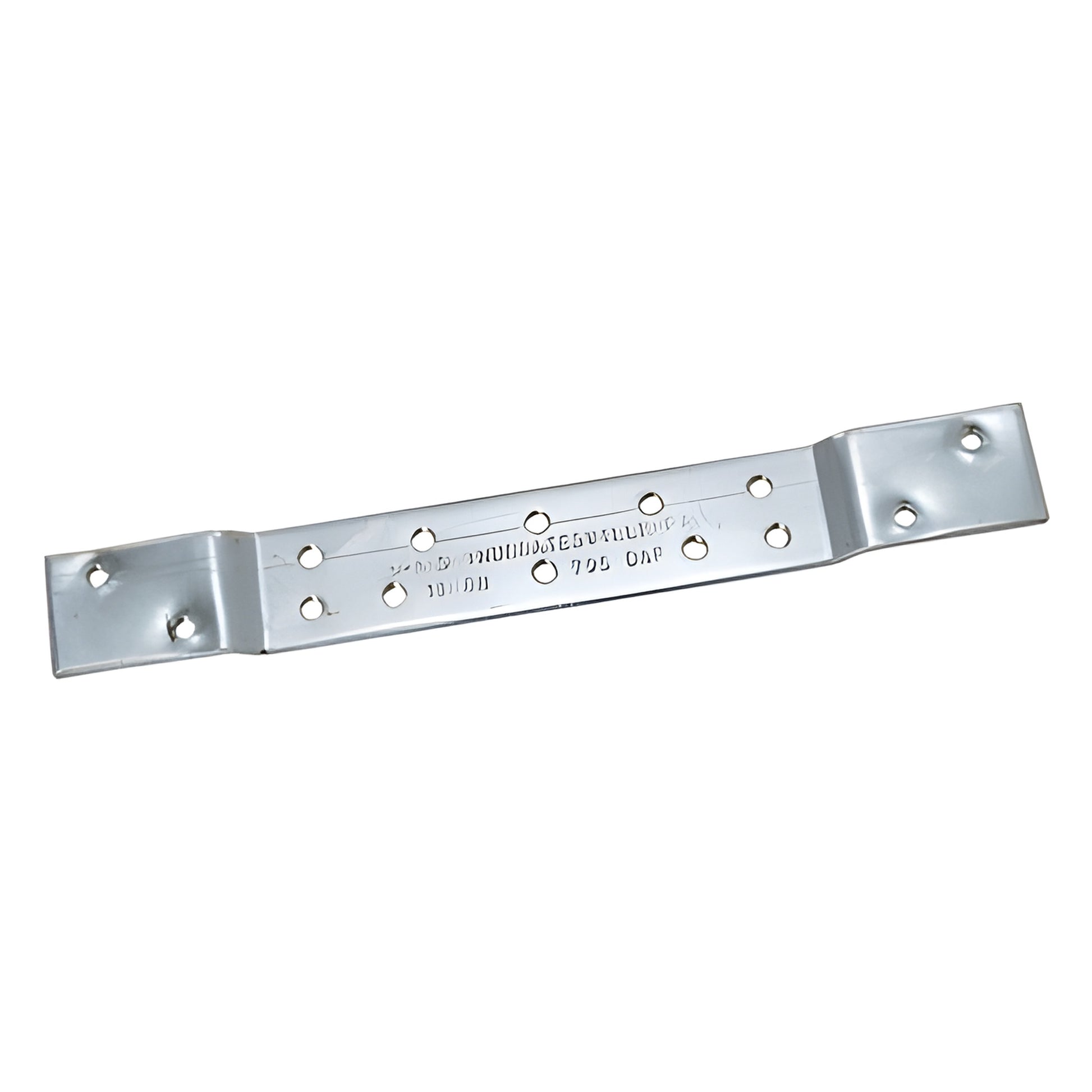 Steel plated reinforcement backing plate with multiple screw holes for storefront intermediate pivots - SKU 2302711