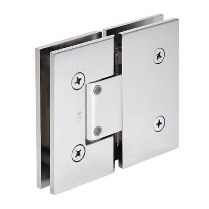 CRL Vienna 380 Series Adjustable 180° Glass Hinge in Polished Nickel - Elegant & Durable