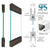 CRL Dark Bronze Type 1 SPS 4 in Square Rails Top & Bottom