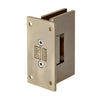 Brushed bronze Vienna adjustable shower door hinge, full back plate, brass (SKU V1E337BBRZ)