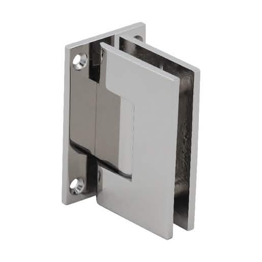 "CRL Polished Nickel Geneva 537 Wall Mount Hinge with 5° Offset - Sleek and Durable Design