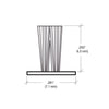 W125C black storefront door pile weatherstrip on clear polypropylene backing, low-profile seal strip.