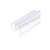 CRL Clear Bottom Wipe with Drip Rail for Crescent Sliding Shower Door System for 1/2" Glass