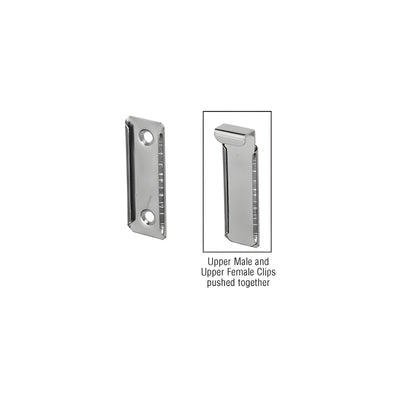 CRL Nickel Plated Bishop Upper Mirror Clip - Female