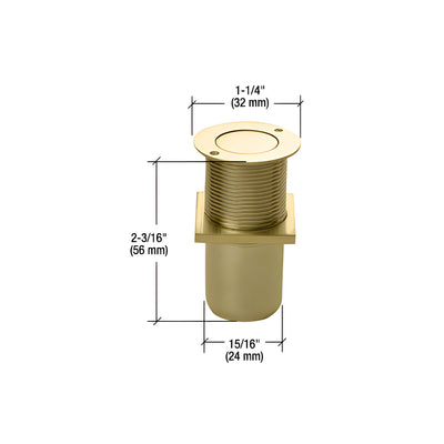 CRL Polished Brass Dust Proof Keeper