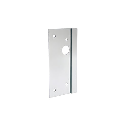 CRL Brushed Stainless 4" x 10" Left Hand Center Lock Latch Guard
