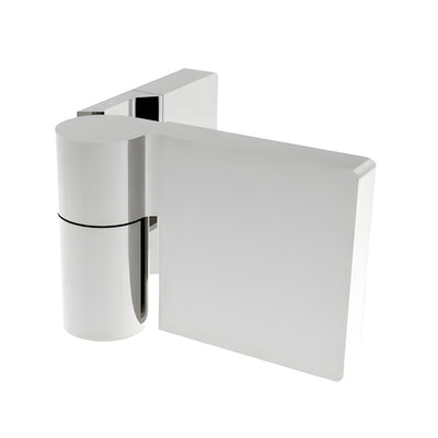 CRL Polished Chrome Lugano Series Wall Mount Outswing Hinge - For Right Hand Door