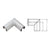 CRL Brushed Stainless 2" Diameter 90 Degree Horizontal Corner for 3/4" Glass Cap Railing