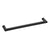 CRL Matte Black 24" MT Series Round Tubing Mitered Corner Single-Sided Towel Bar