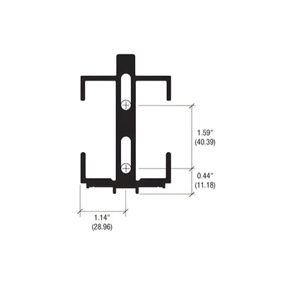 CRL-U.S. Aluminum StormWall XL 90º Corner Shear Block - Pk/10