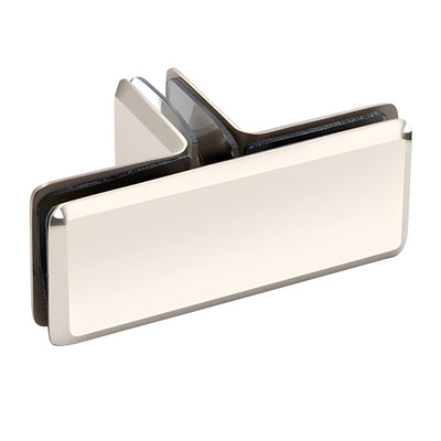 CRL Polished Nickel Beveled Style 90º Glass-to-Glass T-Juntion Clamp