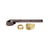 Rixson® Polished Brass Right Hand 3/4" Offset Bottom Arm