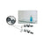 CRL Aluminum Cable Shelf Bracket System for 3/8" to 1/2" Shelves