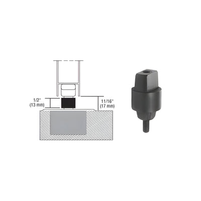 Dormakaba® 3/4" Clearance, 3º Right Hand Offset Tapered Type Spindle