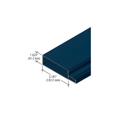 CRL-U.S. Aluminum Custom KYNAR® Paint 5-1/4" Stacked Horizontal Mullion for StormWall XL