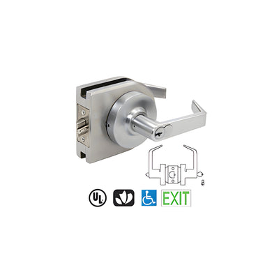 CRL Brushed Stainless Grade 1 Lever Lock Housing - 7-PIN SFIC Entrance