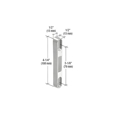 CRL 1/2" Wide Diecast Lock Keeper with 3-1/8" Screw Holes