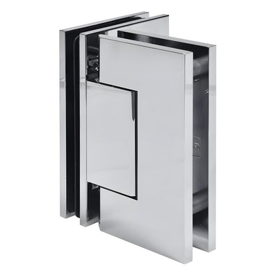 CRL Polished Chrome Trento 90 Degree Glass-to-Glass Hinge
