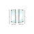 CRL-Blumcraft® Polished Stainless Right Hand Reverse Glass Mount "F" Exterior Dummy Handle