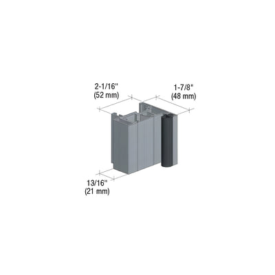 Fallbrook XL Brushed Nickel Door Header/Jamb Set for Wall Jambs 118" Length