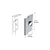 CRL Aluminum Finish 6-1/2" Heavy Gauge Steel Latch Guard for Narrow Stile Flush Doors