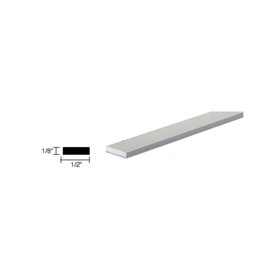 CRL Satin Anodized 1/2" Aluminum Flat Bar Extrusion