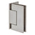 CRL Brushed Nickel Trento Offset Back Plate Hinge
