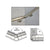 CRL Polished Stainless Adjustable Flush Corner for 1-1/2" Tubing