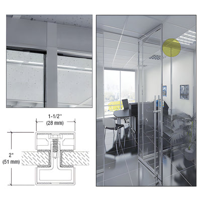 CRL Narrow Vertical Mullion Brushed Stainless - 120"