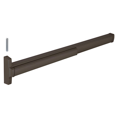 CRL 48" Jackson® Model 2086 Concealed Vertical Rod Panic Exit Device Left Hand Reverse Bevel Fits 4/0 x 7/0 Door Dark Bronze Finish