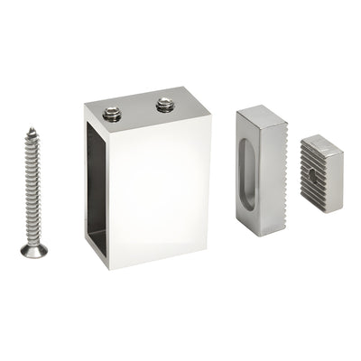 CRL Polished Stainless Track Holder Fitting for Wall Only for SRSER78PS Deluxe Senior Serenity Sliding System