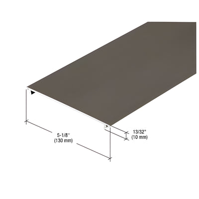 CRL-U.S. Aluminum Horizontal Flat Insert, 24'-2", Dark Bronze/Black Anodized Class 1