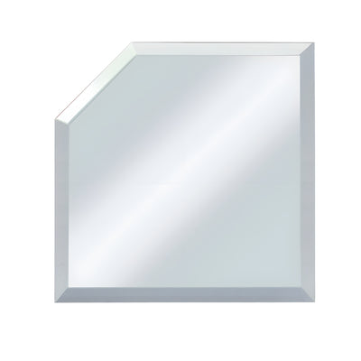 CRL Clear Mirror Glass 4" Mitered Corner Beveled on All 5 Sides