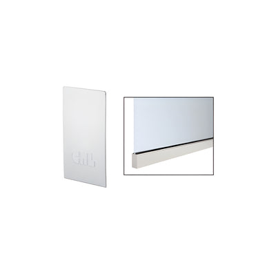 CRL Satin Anodized End Cap for W7B Series Windscreen and Smoke Baffle Base Shoe