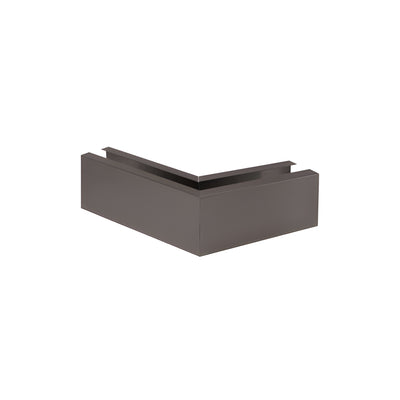 CRL Black Bronze Grade 304 12" Mitered 135º Corner Cladding for B7S Series Heavy-Duty Square Base Shoe