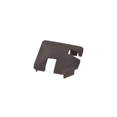 CRL Matte Bronze Notched Cap for 90 Degree Corner Post