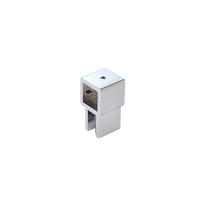 CRL Chrome Movable Bracket for 3/8" to 1/2" (10 to 12 mm) Glass - Square Bar