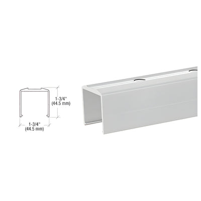 CRL Metallic Silver Pre-Punched Bottom Rail for Pickets