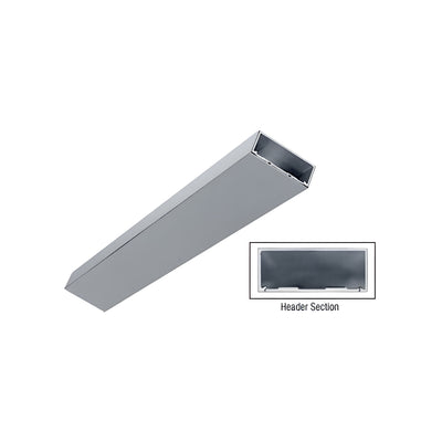 CRL Brushed Stainless 4-1/2" Header/Jamb with Flat Filler Custom Length