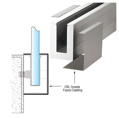 CRL Brushed Stainless L25S Series Outside Fascia Cladding