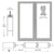 CRL-U.S. Aluminum Custom KYNAR® Paint Custom Blank Pair 400 Medium Stile Offset Hung Entrance Doors - No Prep