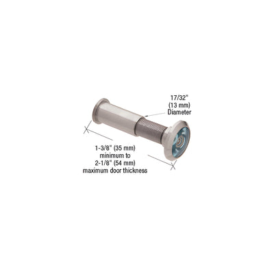 CRL Satin Chrome UL Listed Wide Angle Door Viewer