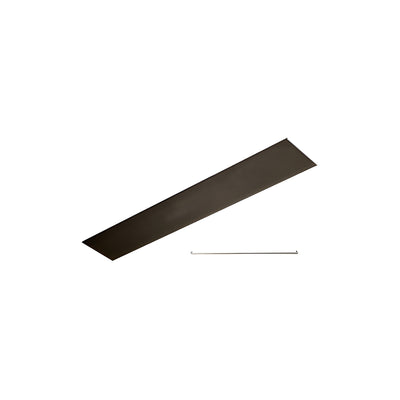 CRL Black Bronze Anodized Flat Snap-In Channel 120"