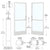 CRL-U.S. Aluminum White KYNAR® Paint Custom Pair Series 250 Narrow Stile Geared Hinge Entrance Doors With ADA Bottom Rail for Surface Mount Door Closers