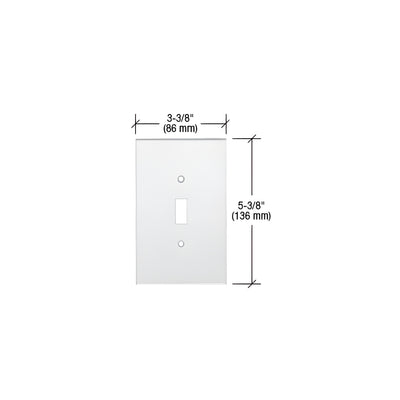 CRL Clear Single Toggle Switch Acrylic Mirror Plate