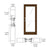 CRL-U.S. Aluminum Bronze Black Anodized Custom Single Series 604 Blast Resistant Butt Hinge Entrance Door With Panic for Surface Mount Door Closer